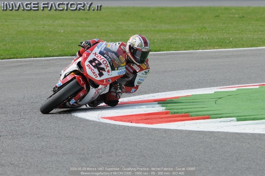 2009-05-09 Monza 1467 Superbike - Qualifyng Practice - Michel Fabrizio - Ducati 1098R